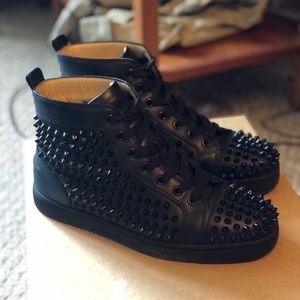 Christian Louboutin Louis Spikes Black/Black 39